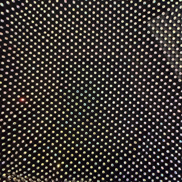 NWT SLA The Label One Shoulder Iridescent Frankie Diamanté Top Black (Size S) - Picture 9 of 9